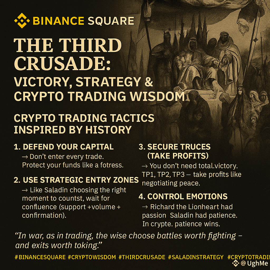 ⚔️ THE THIRD CRUSADE: VICTORY, STRATEGY & CRYPTO TRADING | UghMe on Binance  Square
