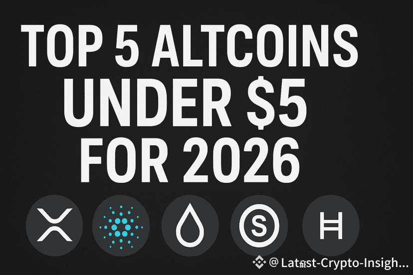 🔥 TOP 5 Altcoins Under $5 That Could Explode by 2026! | Latest-Crypto ...