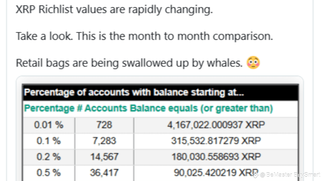 Updated XRP Rich List Reveals Major Change. See What Whales Are Doing |  BeMaster BuySmart on Binance Square