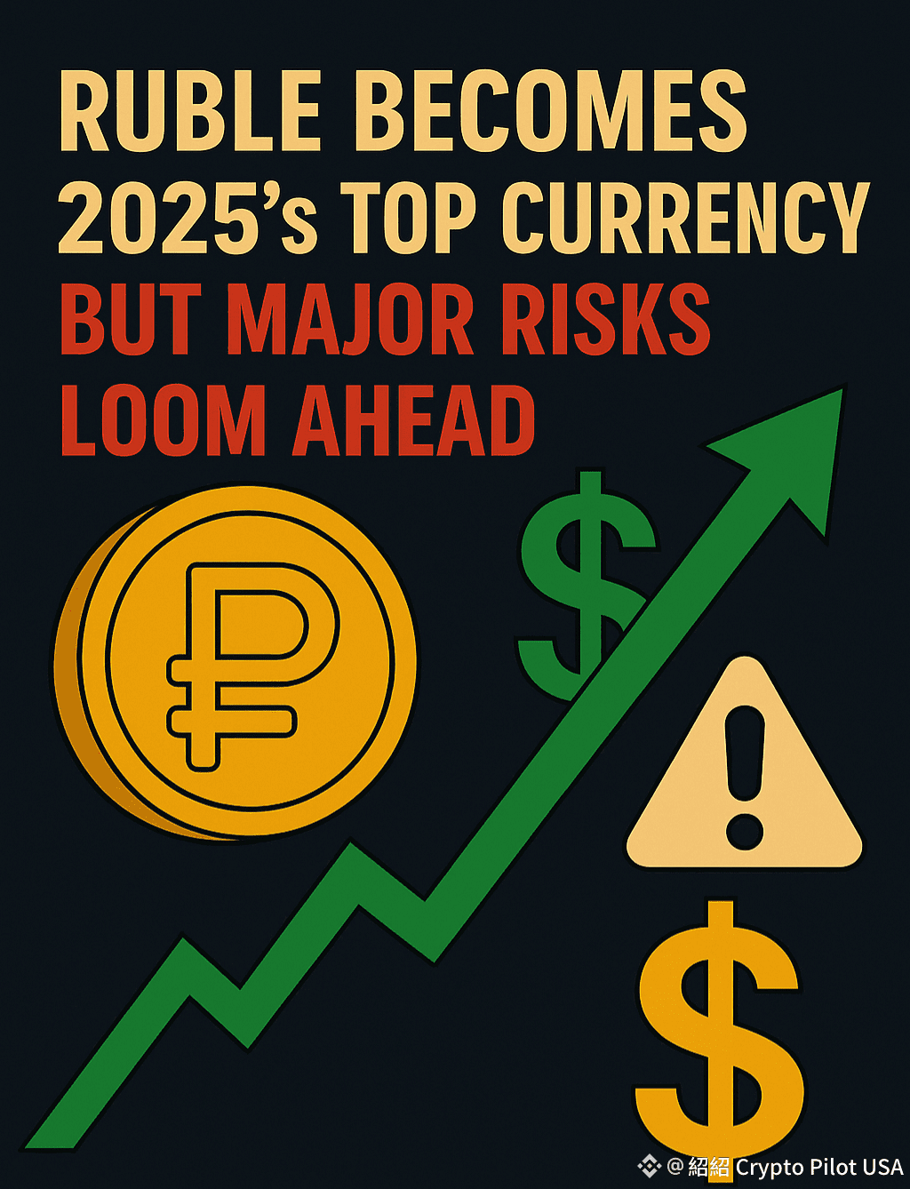 🇷🇺 卢布成为2025年最佳货币——但重大风险迫在眉睫💱⚠️ 根据美国银行的一份新报告，俄罗斯的卢布以近40% | 紹紹Crypto  Guide发布于币安广场