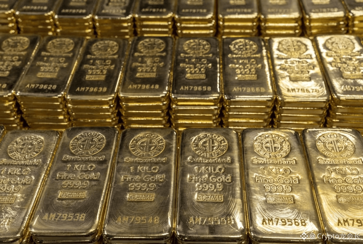 一个被很多人低估的方向，正在悄悄走强：黄金代币化（RWA）。 简单说一句话： 👉 让几千年不生息的黄金，第一次开始“自| Crypto龙会长－