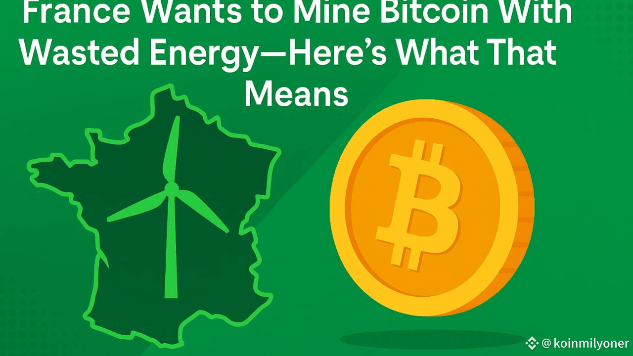 France Plans to Mine Bitcoin Using Wasted Energy—A Game Changer? |  koinmilyoner on Binance Square