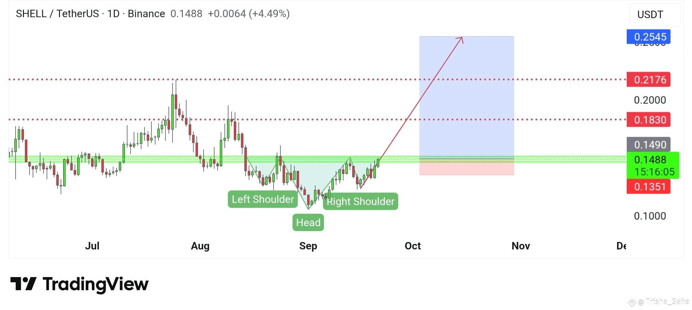 $SHELL cmp 0.146 #BNBCHAIN + #AI .. load some and hold. | Trisha_Saha ...