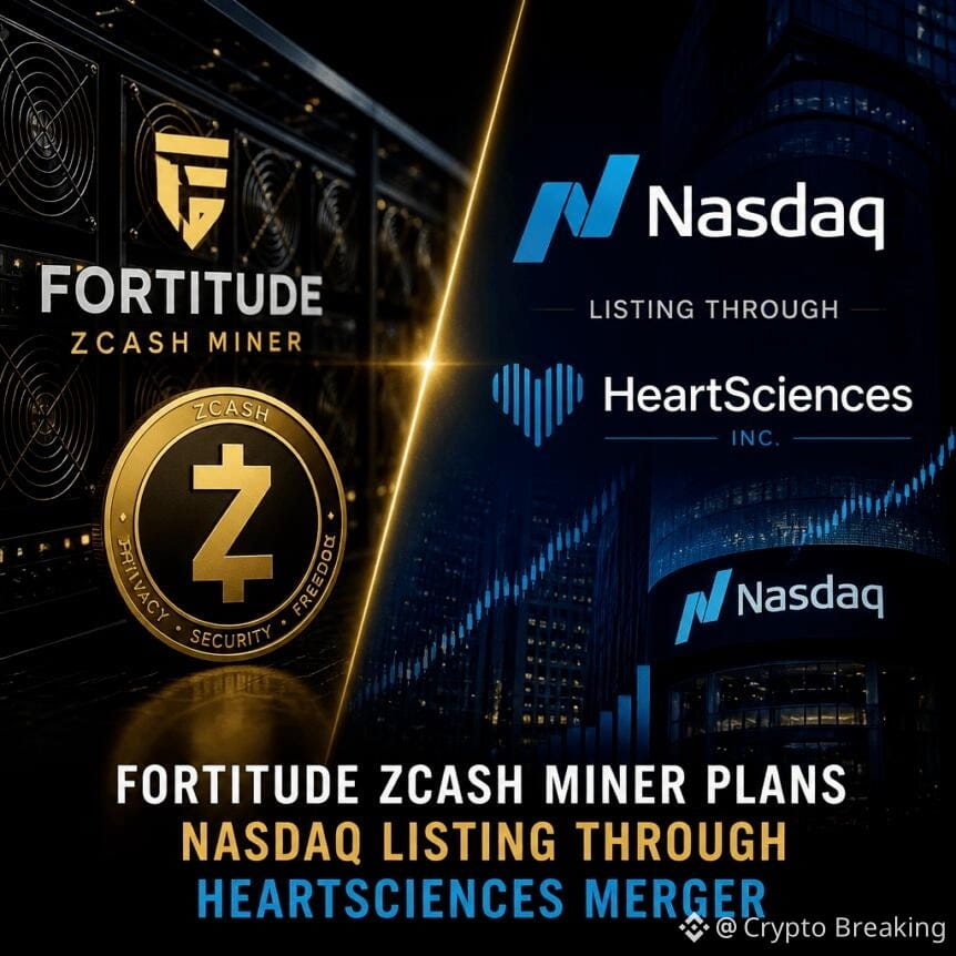 Fortitude Zcash Miner Plans Nasdaq Listing Through Heartsciences Merger