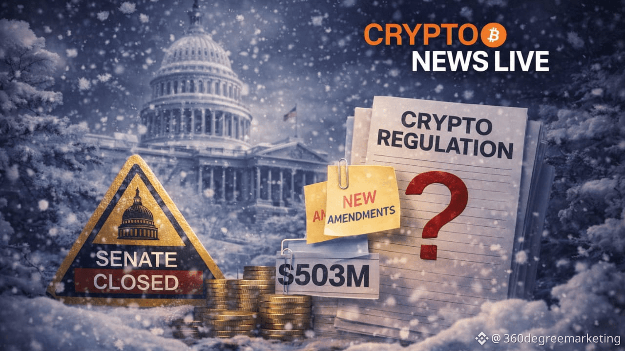 Snowstorm Buries Senate Crypto Vote: Democrats Target Holdings |  360degreemarketing on Binance Square