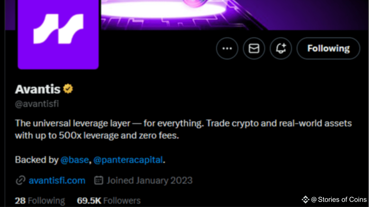 Avantis Project Report AVNT | Stories of Coins on Binance Square