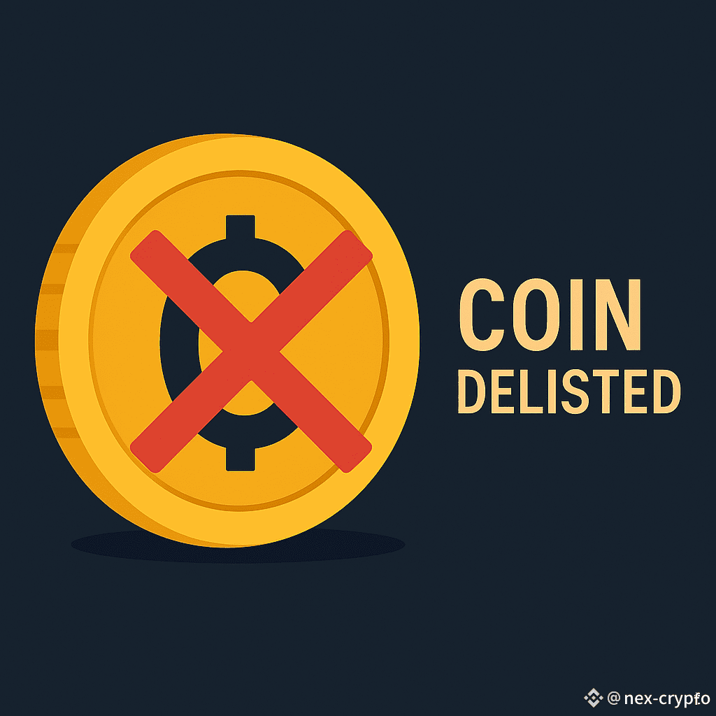 ❓What Happens After the Delisting Coin Withdrawal | nex-crypto on Binance  Square