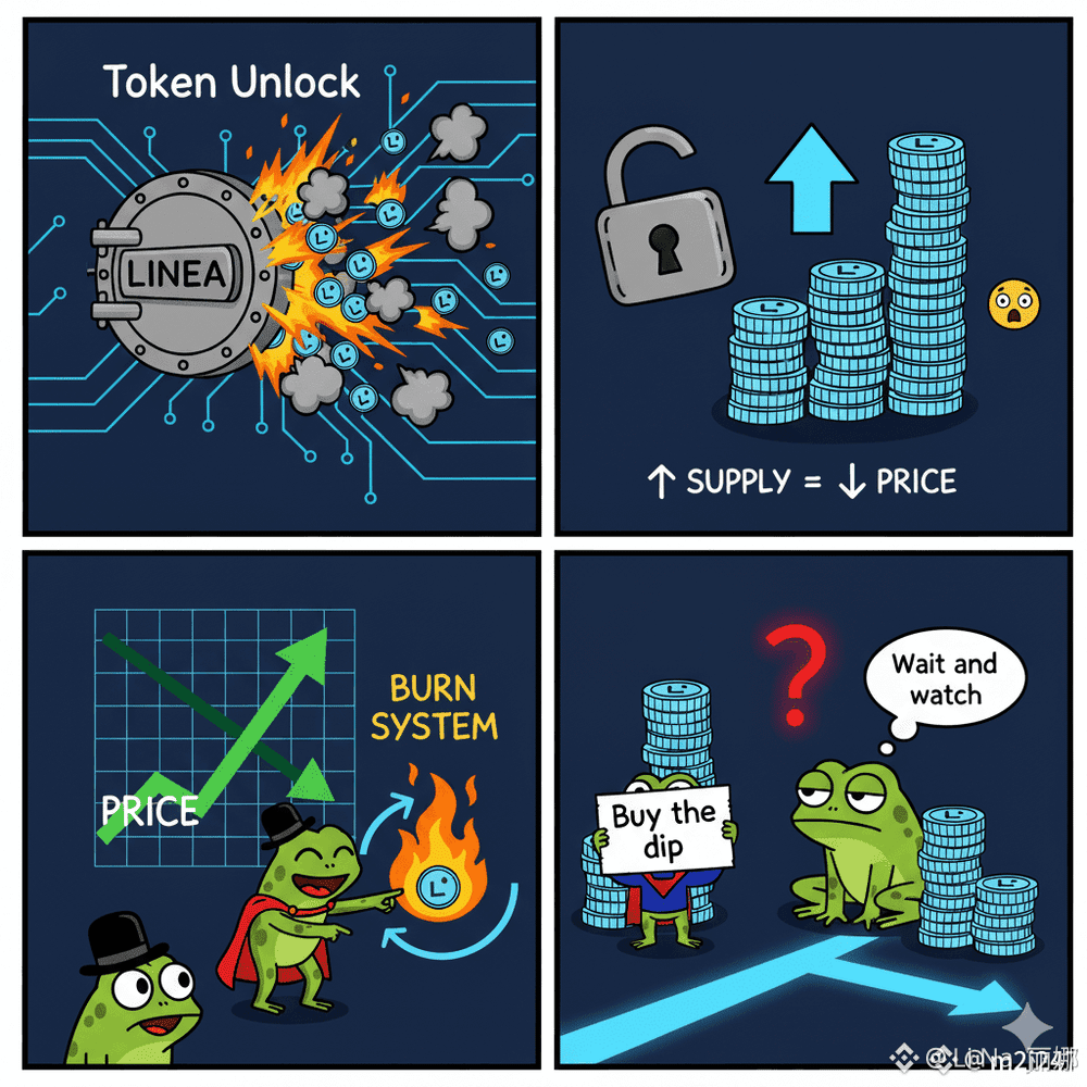 🌅 头条：这个人，这个Linea的情况让我感到焦虑！ 😟 朋友们好！今天，13.8亿个Linea代币被解锁。这意味| Li Na 丽娜发布于币安广场