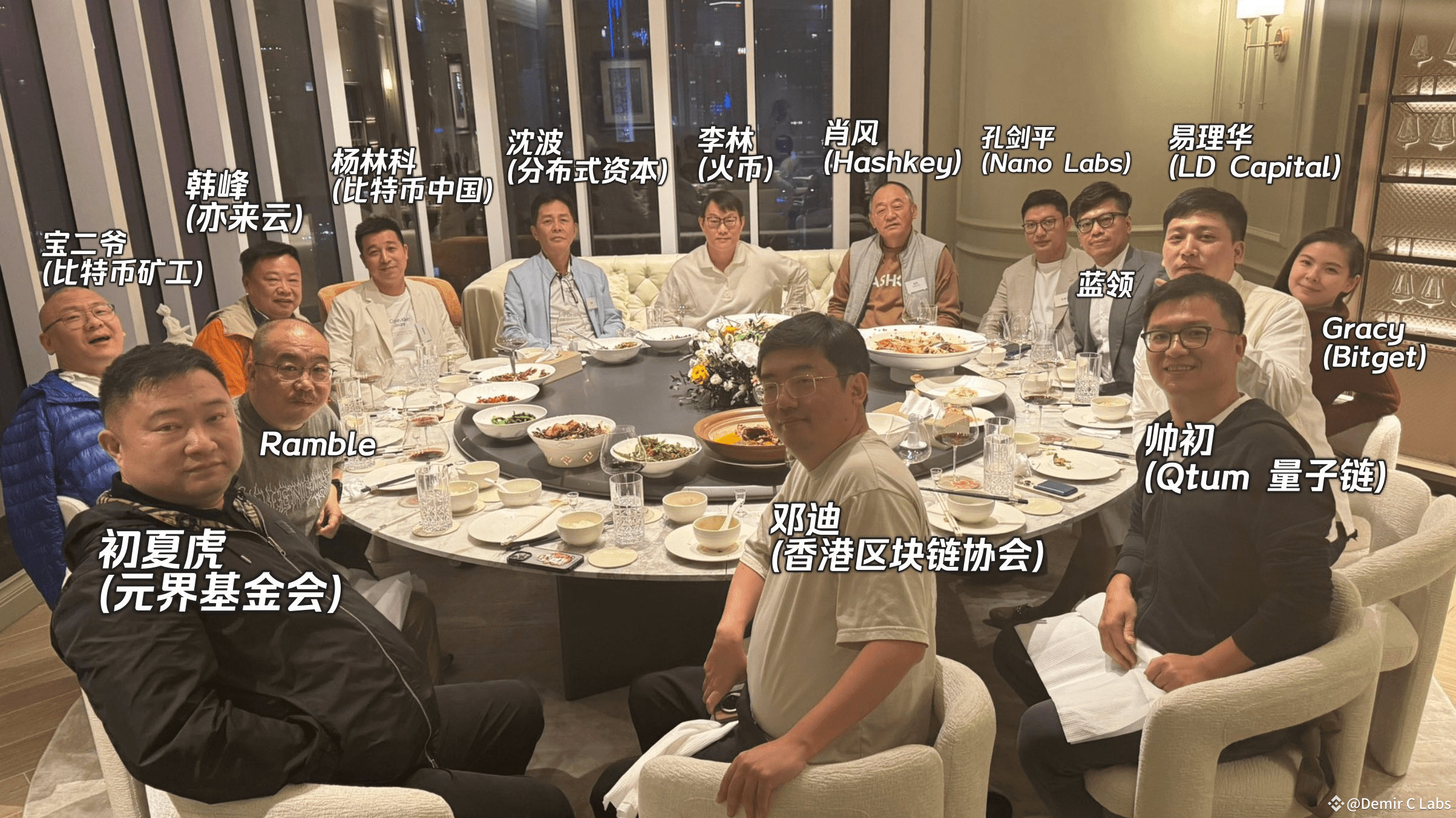 起底比特币OG饭局大佬：辛苦各位大割了...... | Demir C Labs发布于币安广场
