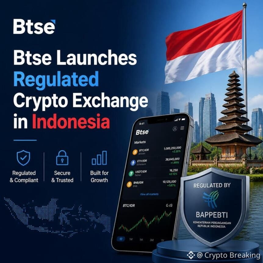 Btse Launches Regulated Crypto Exchange In Indonesia