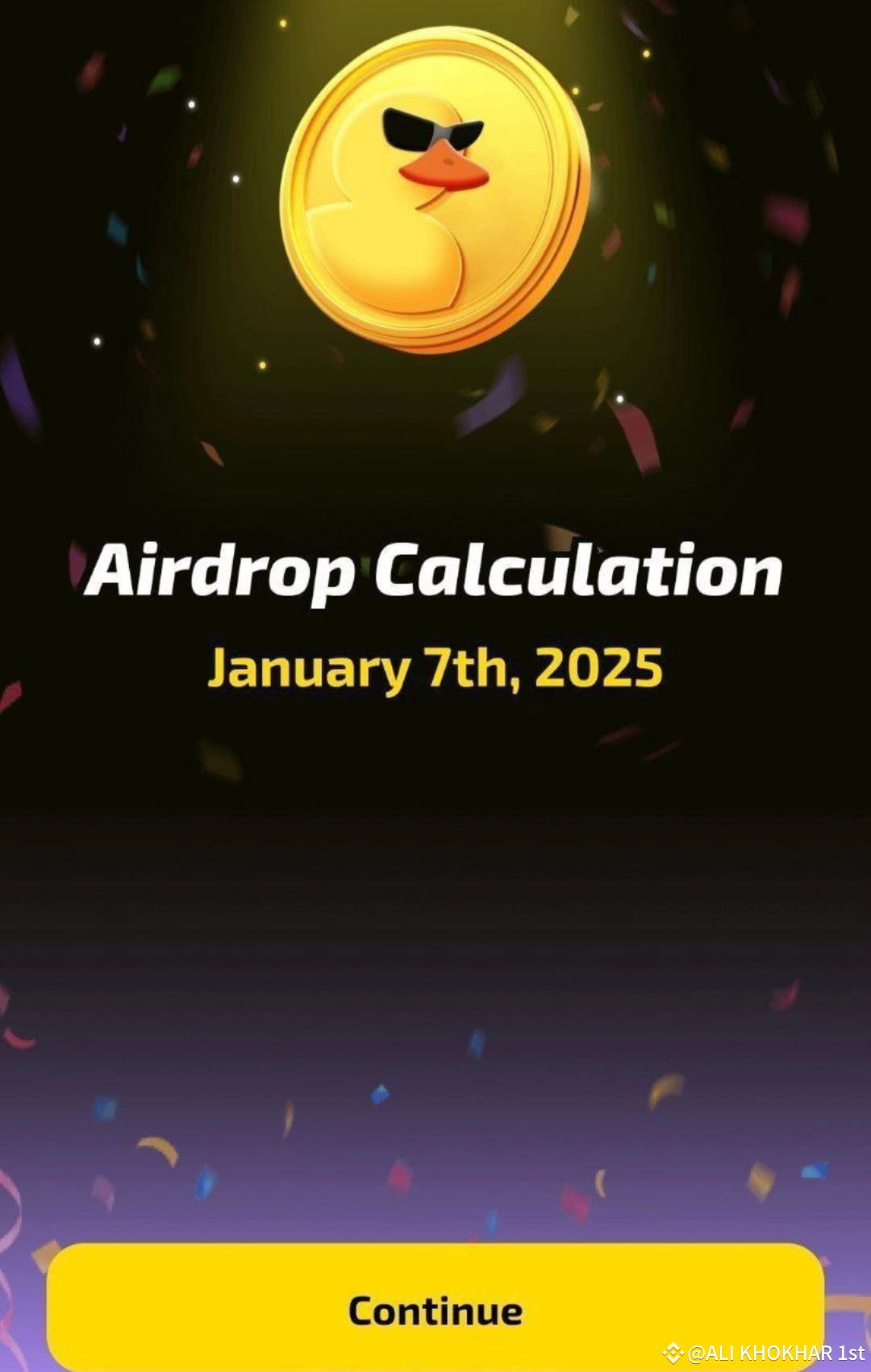 DUCK CHAIN LISTING ON 7th JANUARY 2025 airdrop Calculating# | ALI KHOKHAR  1st on Binance Square
