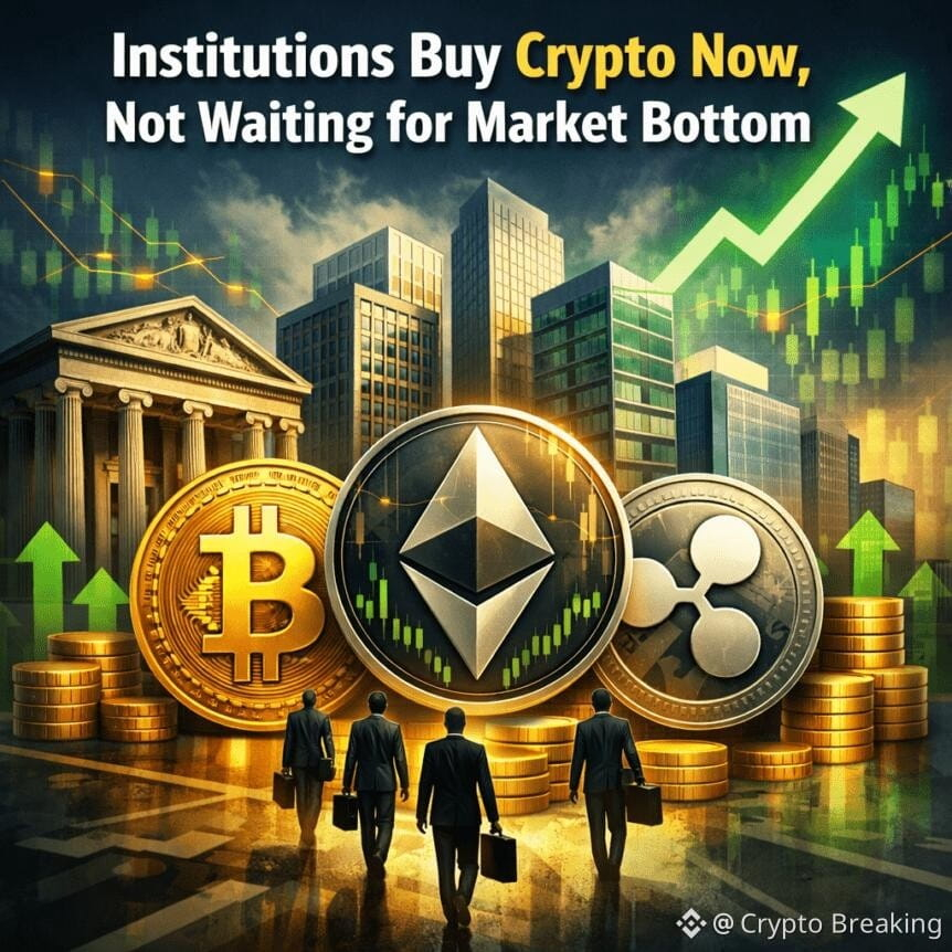 Institutions Buy Crypto Now, Not Waiting For Market Bottom