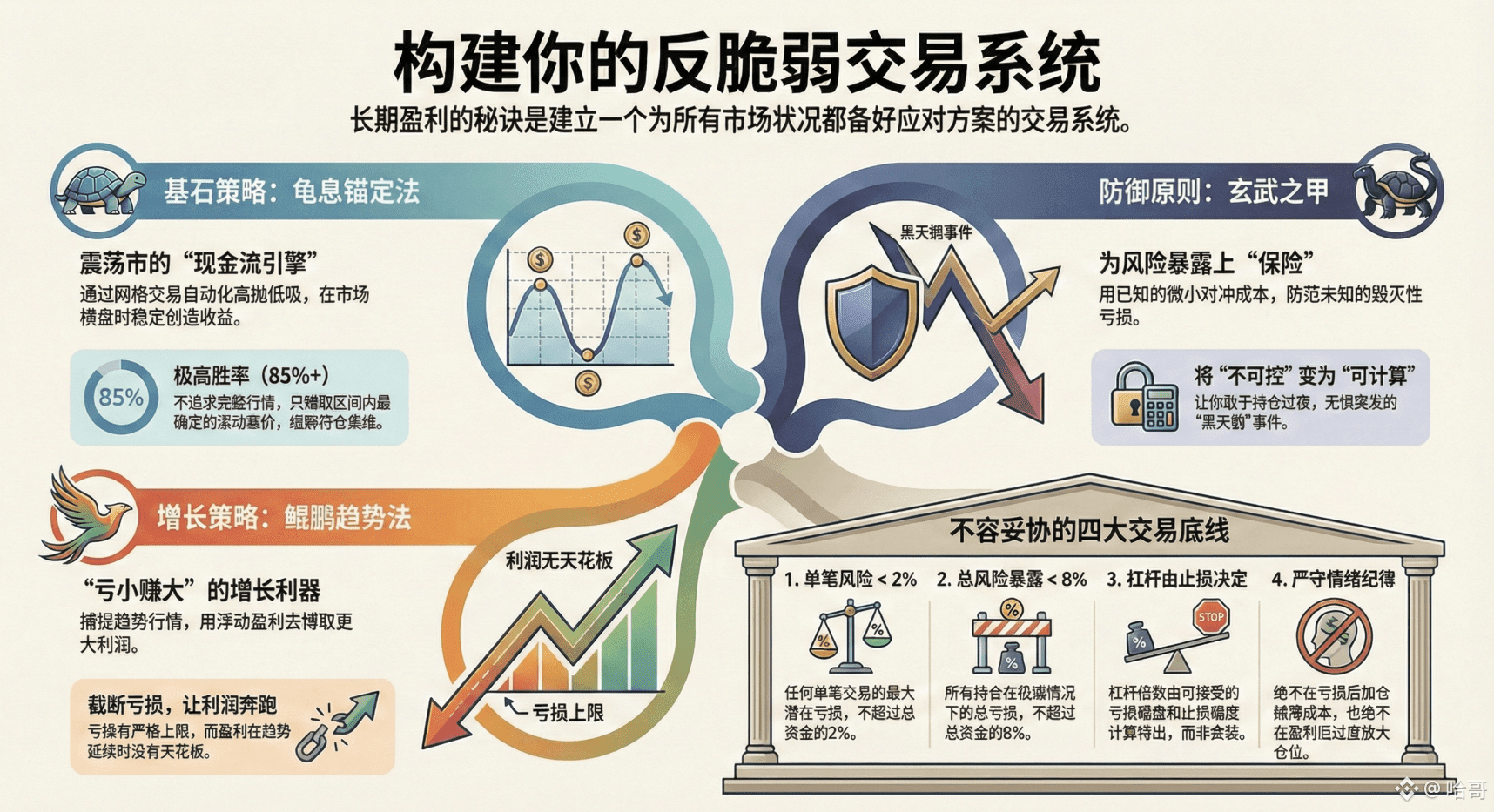 跟大家聊聊我在币圈的交易策略| 哈哥发布于币安广场