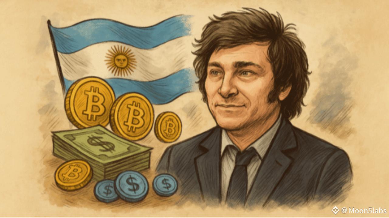 米莱胜利后稳定币涌入阿根廷：加密美元成为国家脉搏| Moon5labs发布于币安广场