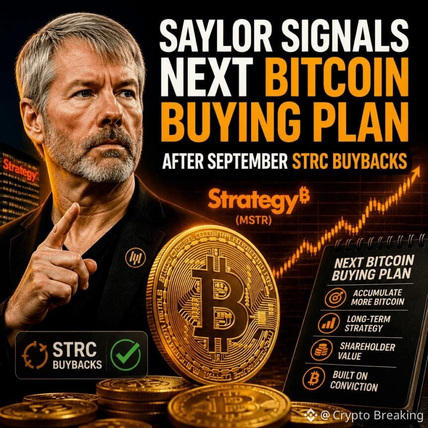 Saylor Signals Next Bitcoin Buying Plan After September Strc Buybacks