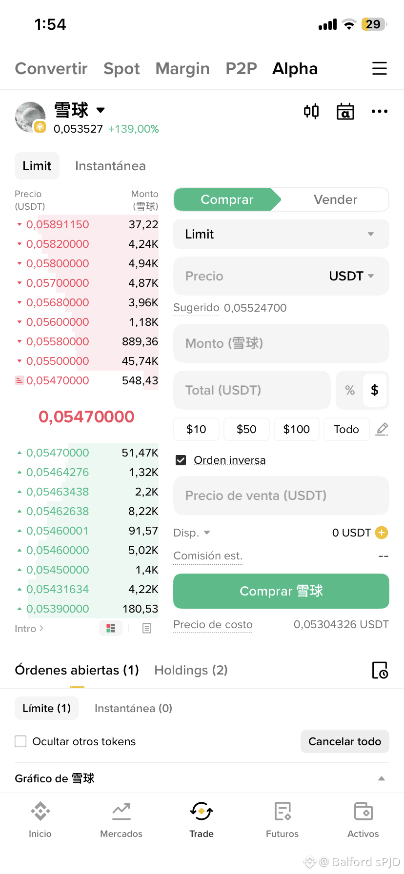 ALPHA🔥 买入并卖出，当价格更好时，趁早行动，以免错过机会并获得利润$ | Balford sPJD发布于币安广场