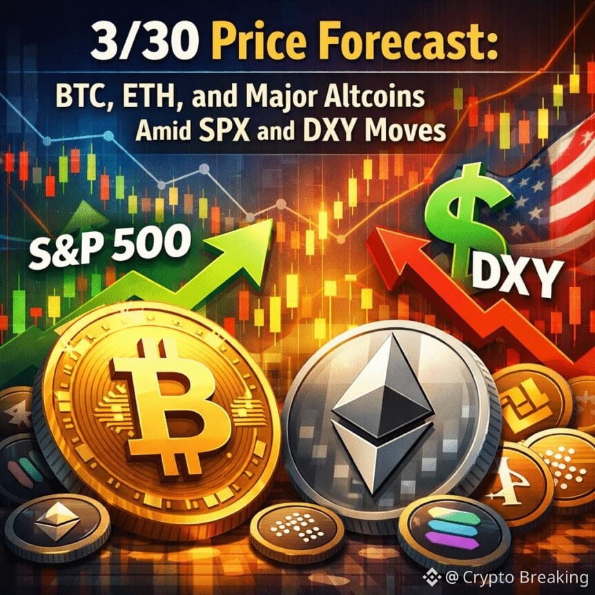 3/30 Price Forecast: Btc, Eth, And Major Altcoins Amid Spx And Dxy Moves