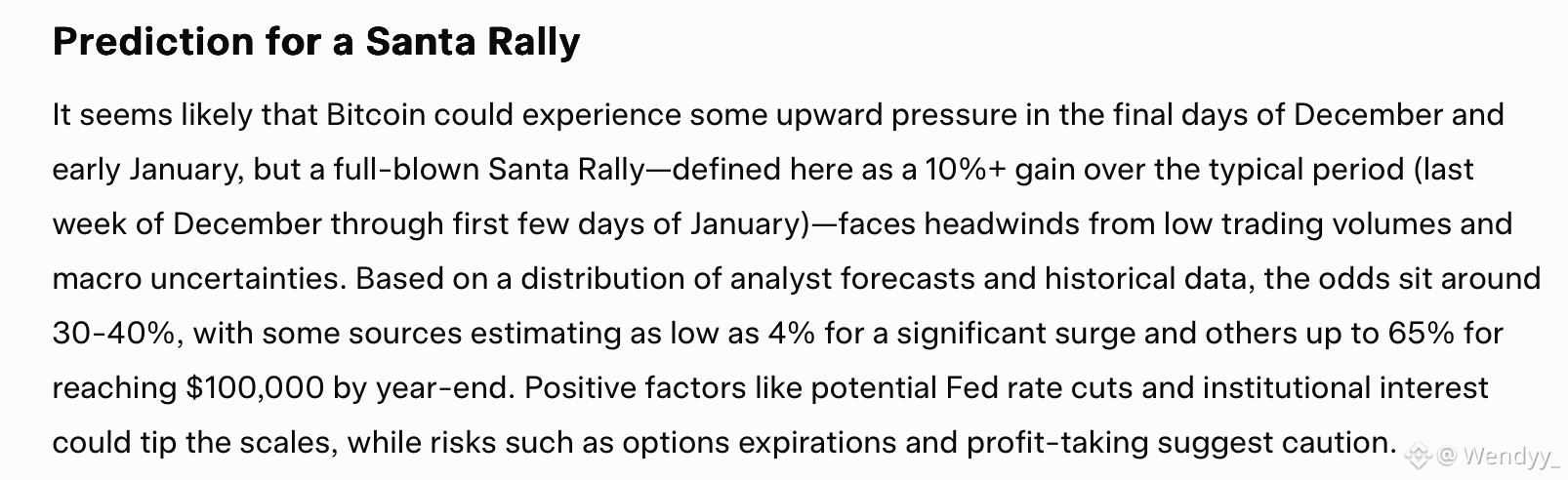 Bitcoin Santa Rally? ChatGPT, Grok, and Gemini Set the Odds