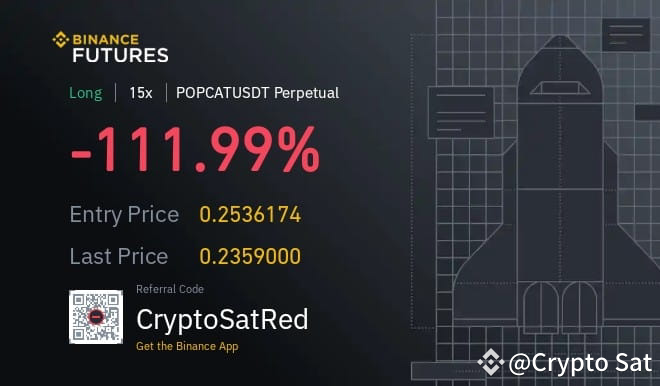 Close popcat !! I'll share recovery signal 👍 | Crypto Sat on Binance Square