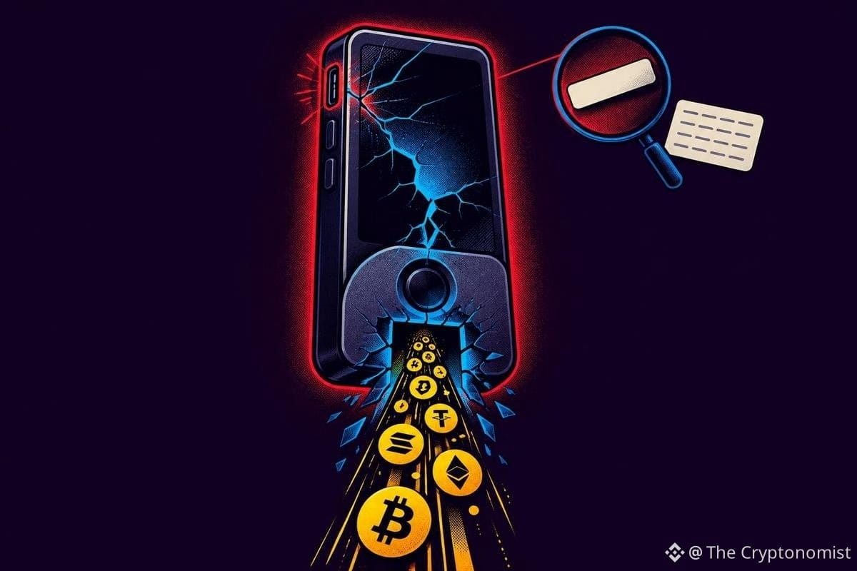 Ledger hardware wallet theft