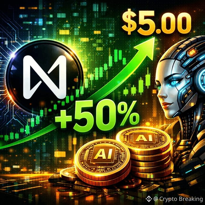 Near Protocol Spurs Ai Token Rally With 50% Gain, Eyes On $5 Target