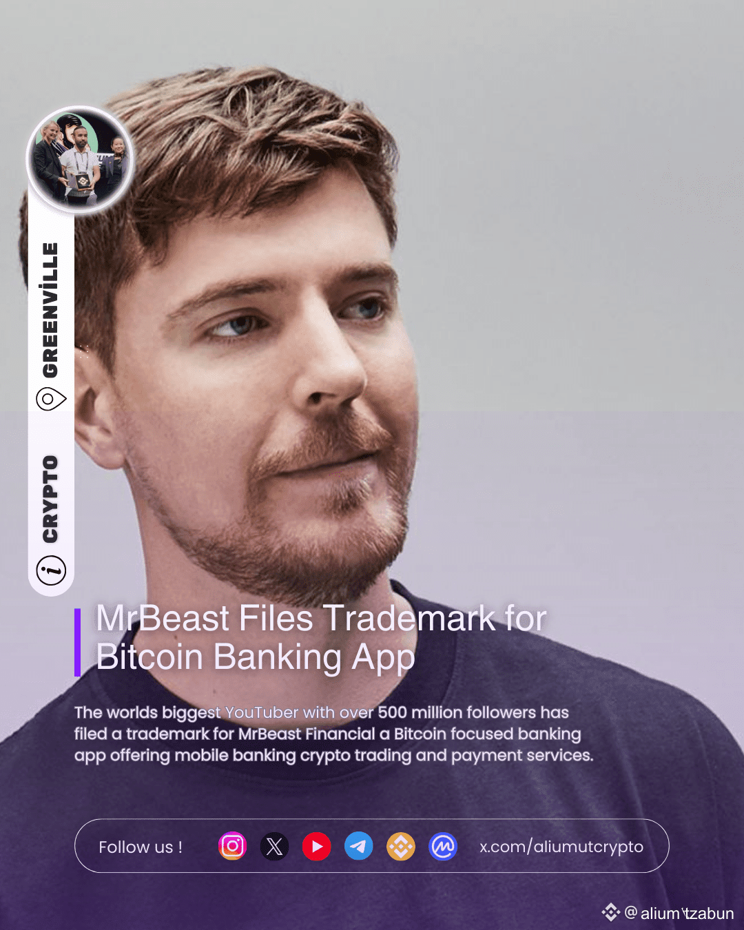 BTC The worlds biggest YouTuber with more than 500 | aliumutzabun on  Binance Square