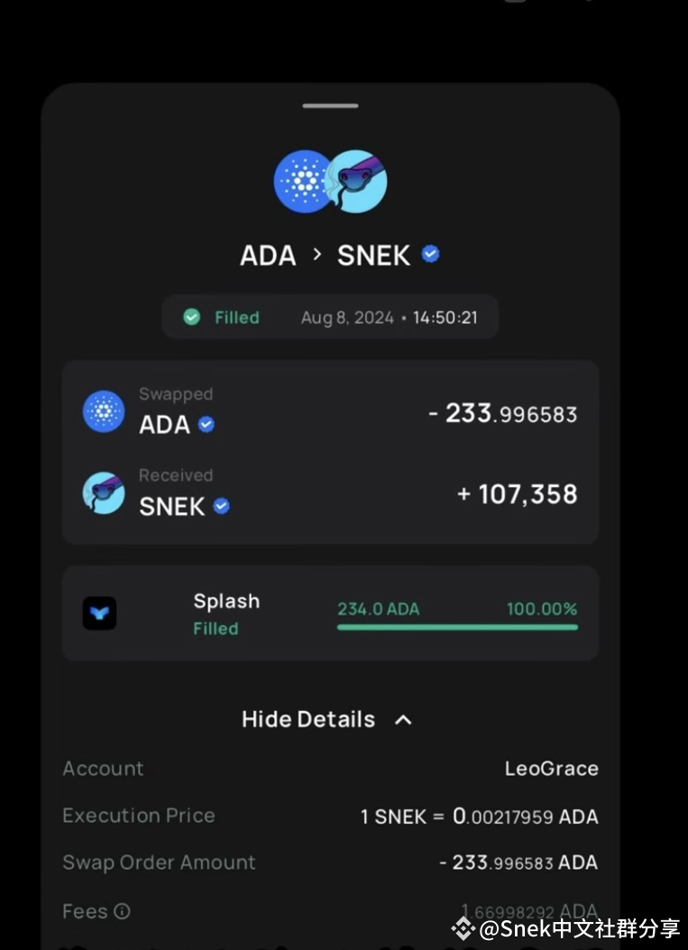 Snek中文社群分享的个人资料| 币安广场