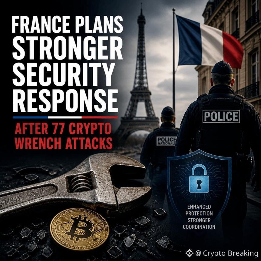 France Plans Stronger Security Response After 77 Crypto Wrench Attacks