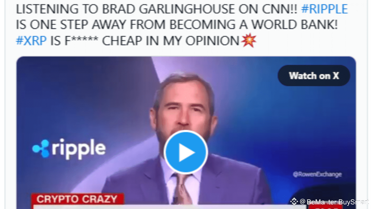 Ripple CEO on CNN: Ripple Uses XRP to Speed Up Money Transfers | BeMaster  BuySmart on Binance Square