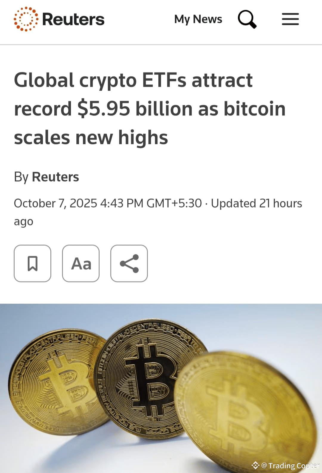 🚨 Global crypto ETFs just broke records pulling in $5.95 | Trading Copter  on Binance Square