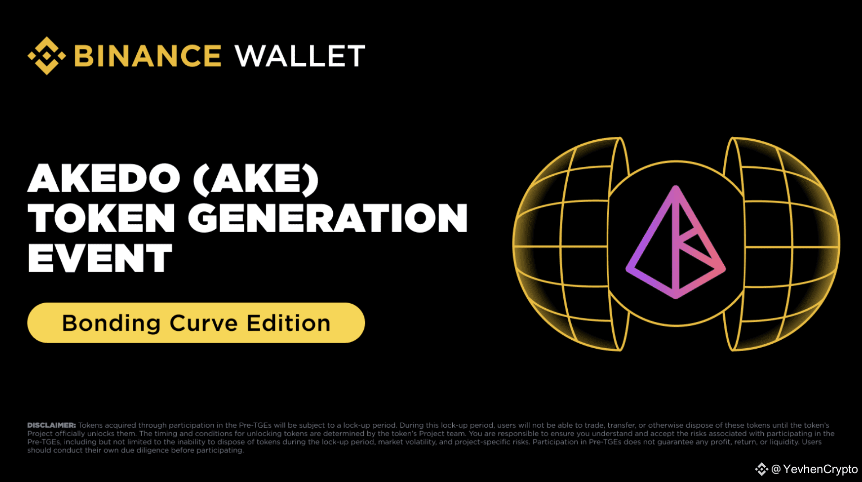 💰 IDO Akedo $AKE on Binance Web3 Who can participate: 🔹 | YevhenCrypto on  Binance Square