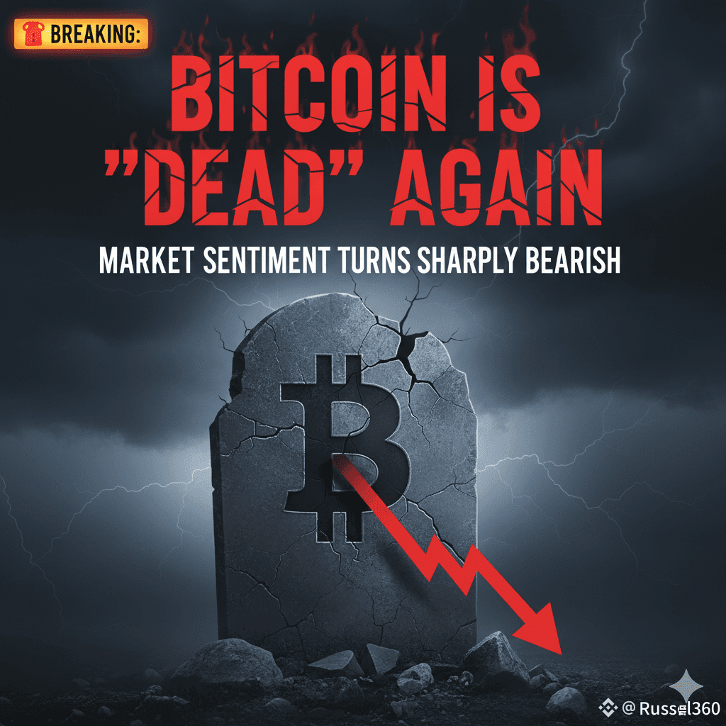 💥 BREAKING: BITCOIN IS “DEAD” AGAIN AS MARKET SENTIMENT | OnchainCryptos  on Binance Square
