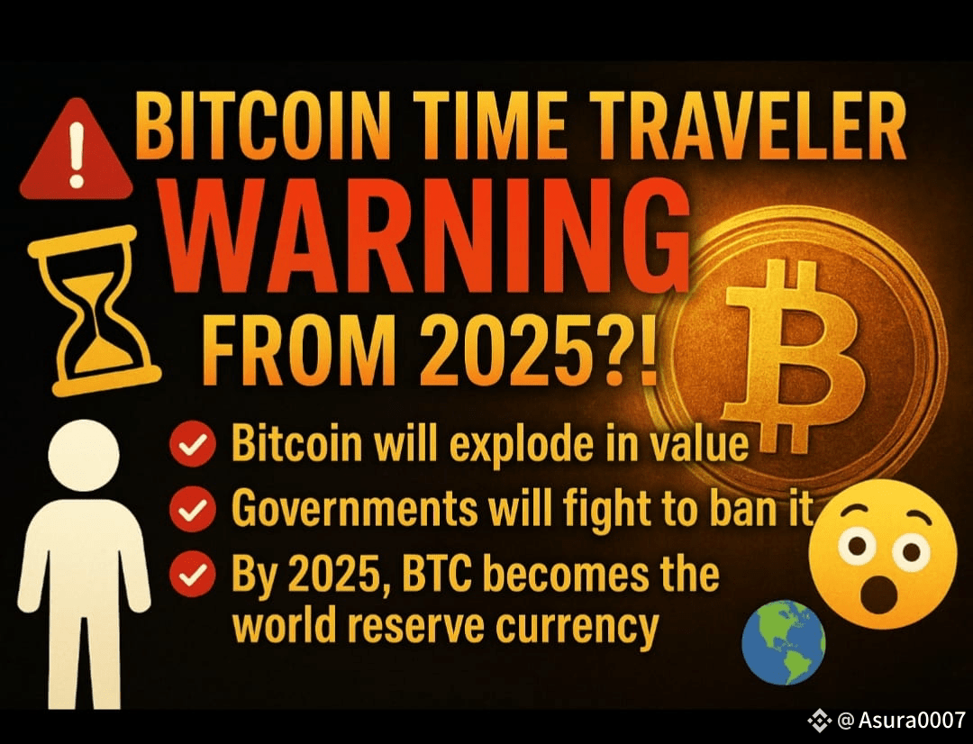🚨⏳💸 ¡ADVERTENCIA DEL VIAJERO DEL TIEMPO DE BITCOIN desde 2 | Asura0007 en  Binance Square