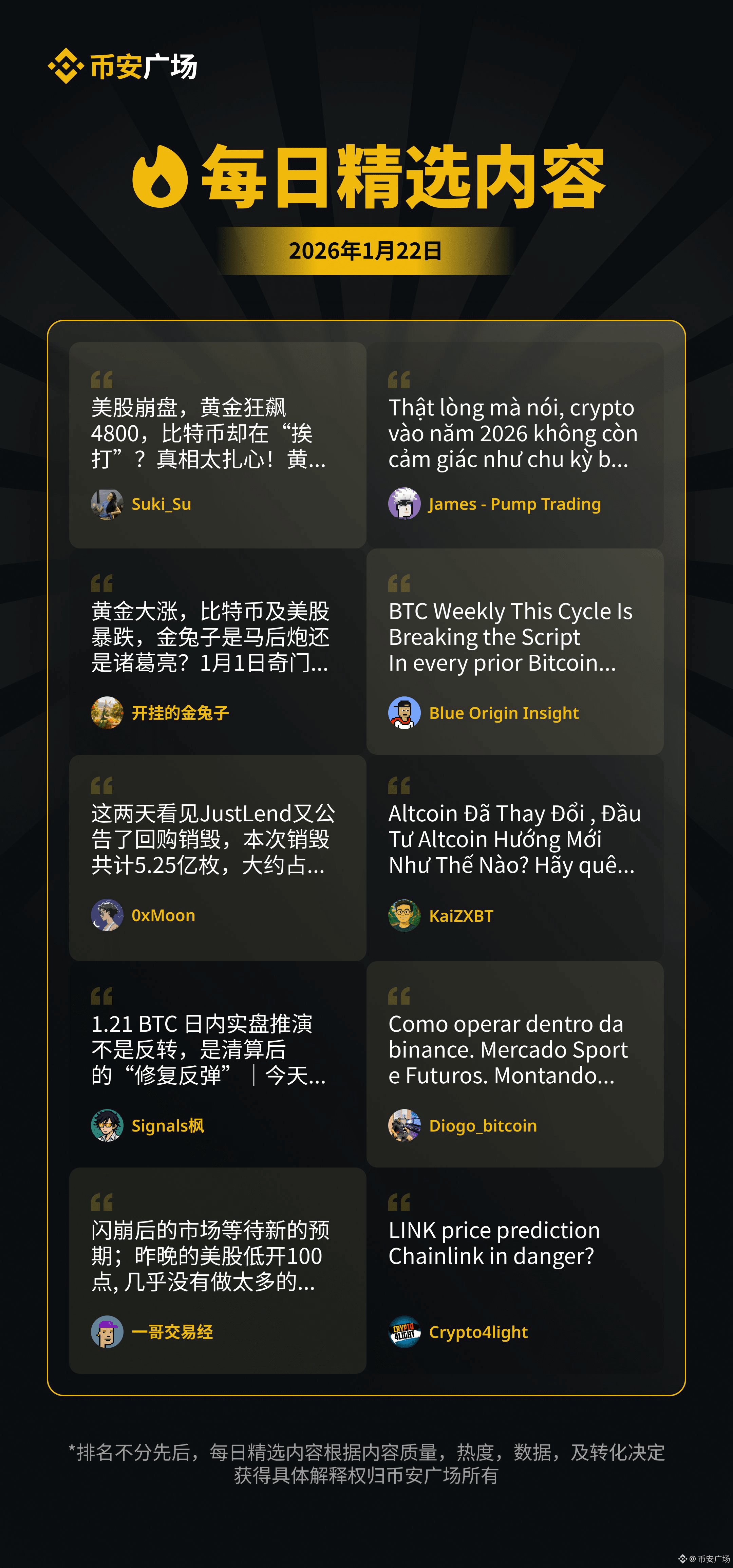 币安广场的个人资料| 币安广场