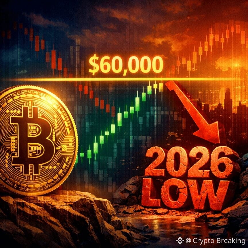 Bitcoin Set To Retest $60k As Analysts Flag 2026 Low