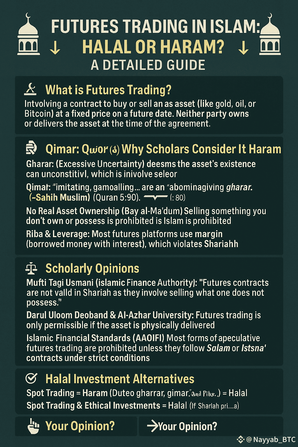 🕌📉 FUTURES TRADING IN ISLAM: HALAL OR HARAM? A DETAILED | Nab_BTC on  Binance Square