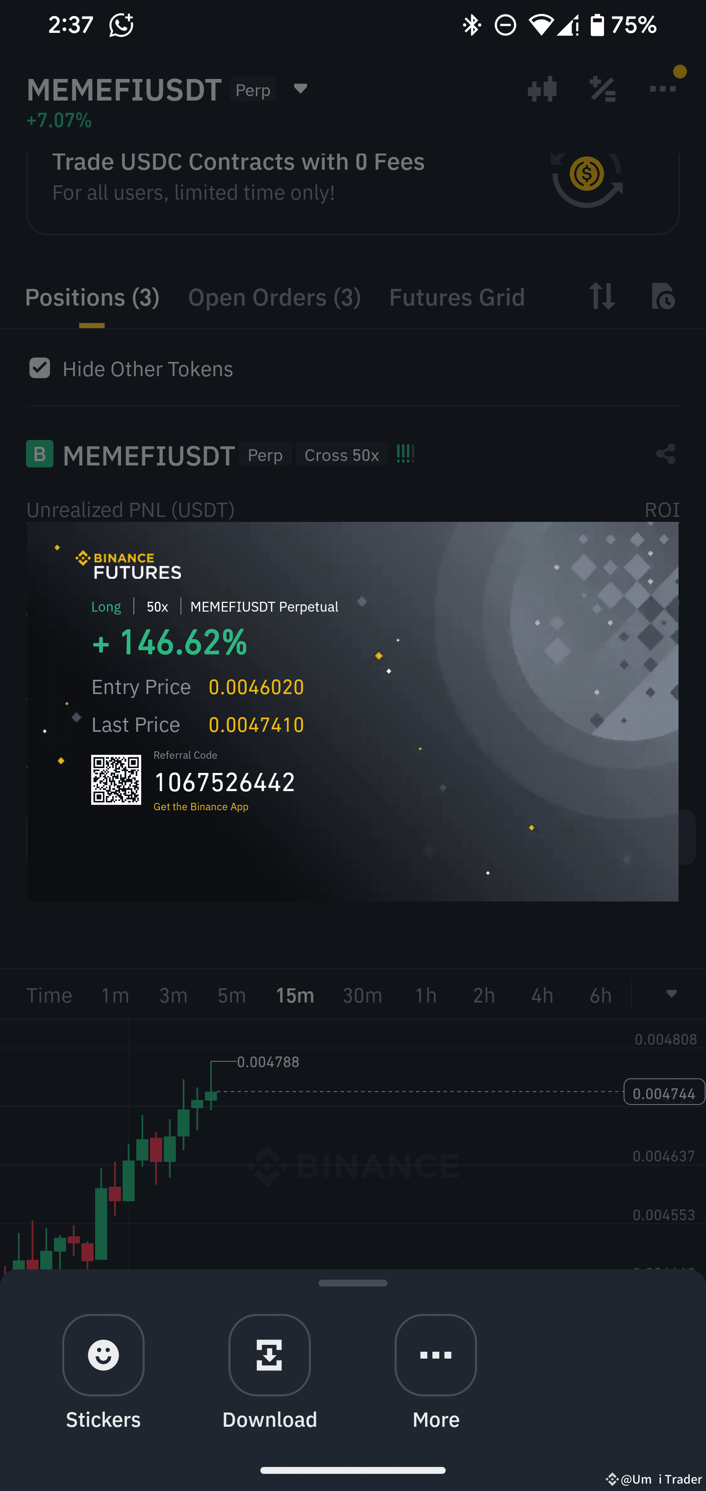 Umiii Enjoy Profit 😁 Hold And wait 200,300% profit | Umiii Trader on Binance ...