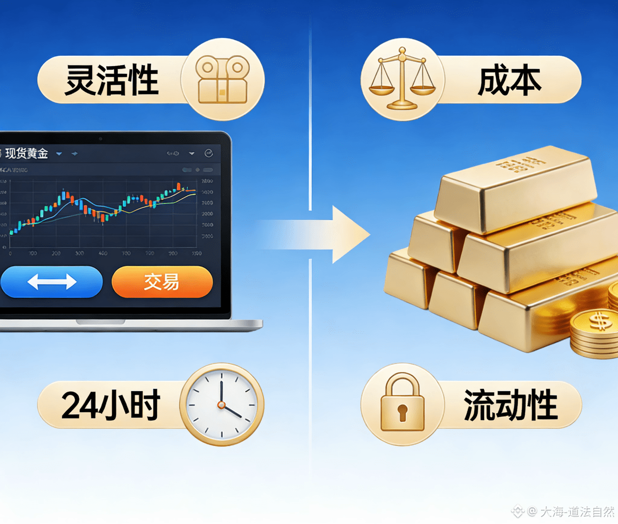 为什么说做现货黄金反而比实物或者ETF更稳定？ | 大海-道法自然على Binance Square