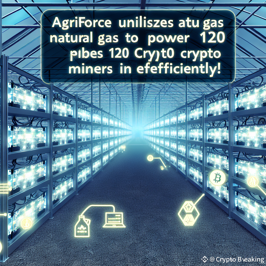 Agriforce Utilizes Natural Gas To Power 120 Crypto Miners Efficiently!