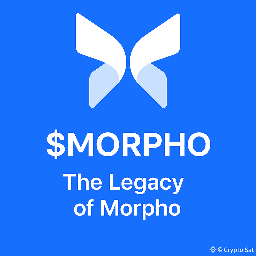 MORPHO — The Legacy of Morpho 🚀 Years from now, DeFi | Crypto Sat on  Binance Square