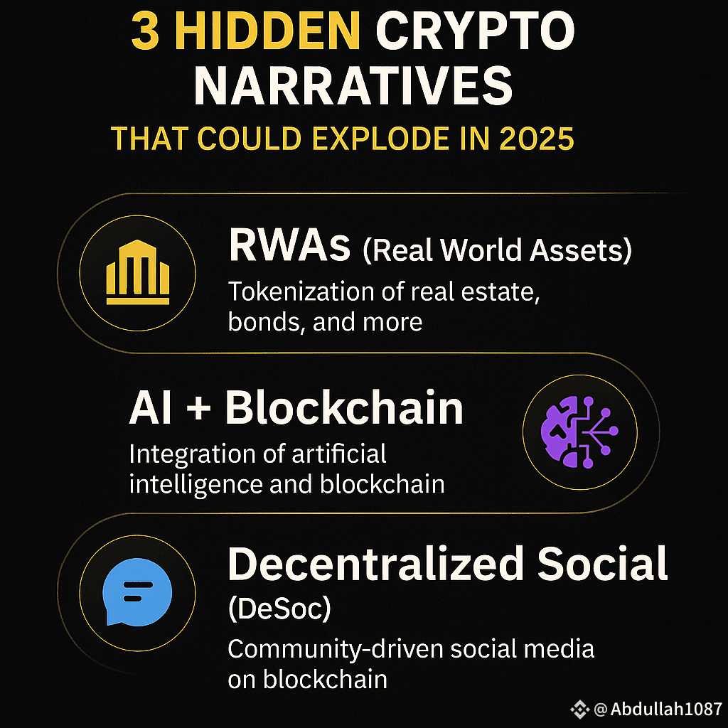 3 Hidden Crypto Narratives That Could Explode in 2025 💥” | Abdullah1087 on  Binance Square