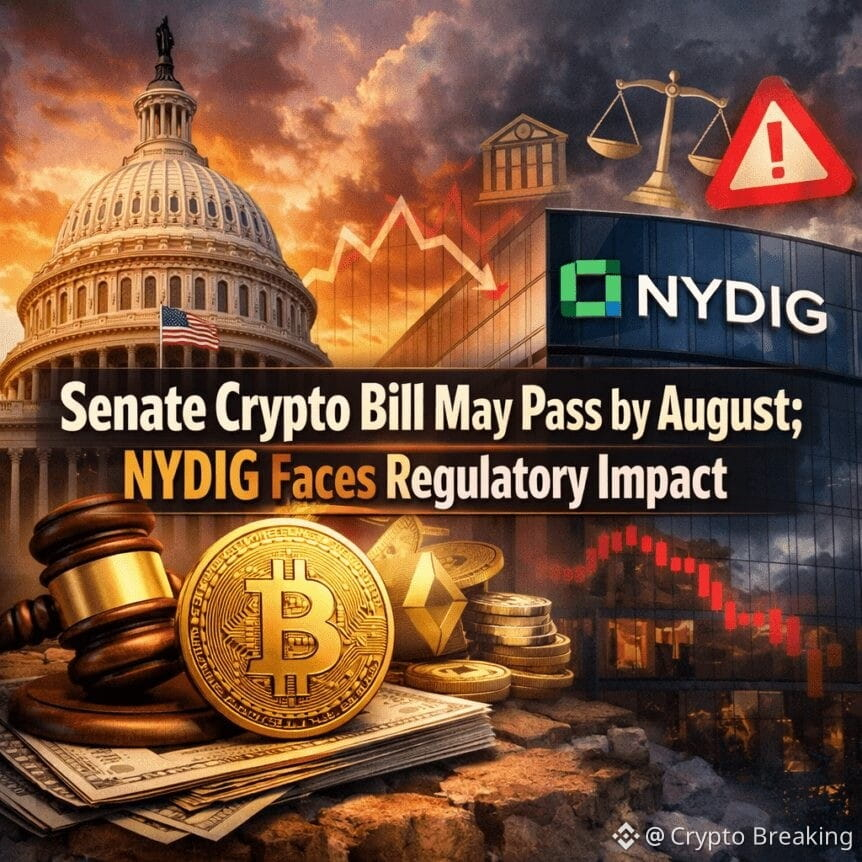 Senate Crypto Bill May Pass By August; Nydig Faces Regulatory Impact