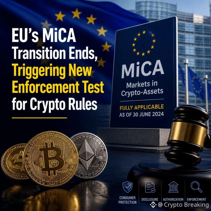 Eu’s Mica Transition Ends, Triggering New Enforcement Test For Crypto Rules