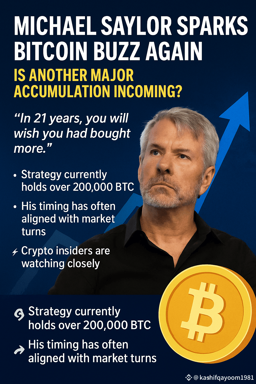 Michael Saylor, Executive Chairman of Strategy, hinted at fu |  kashifqayoom81 on Binance Square