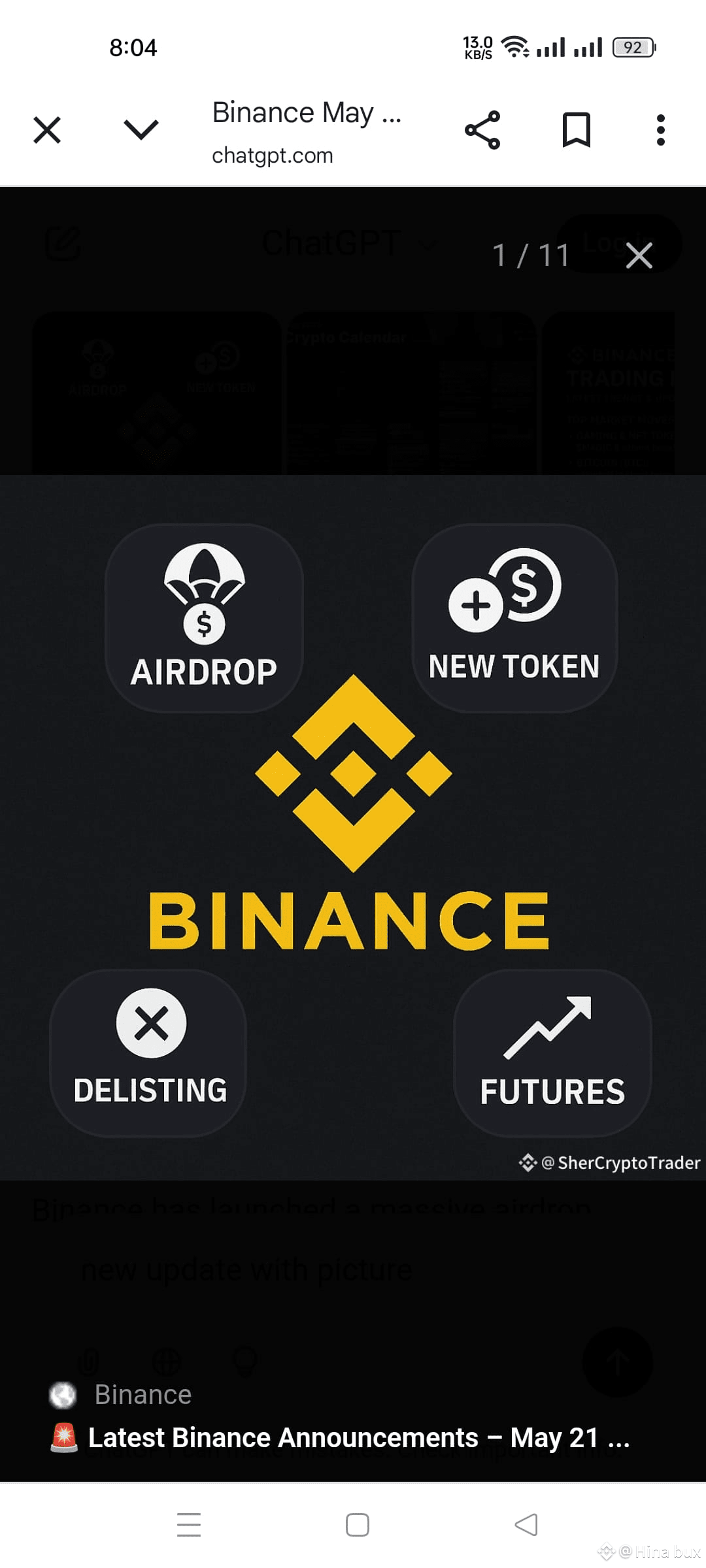 🔥 Major Binance Updates (May 2025) 1. $5M+ Airdrop | Hina bux on Binance  Square
