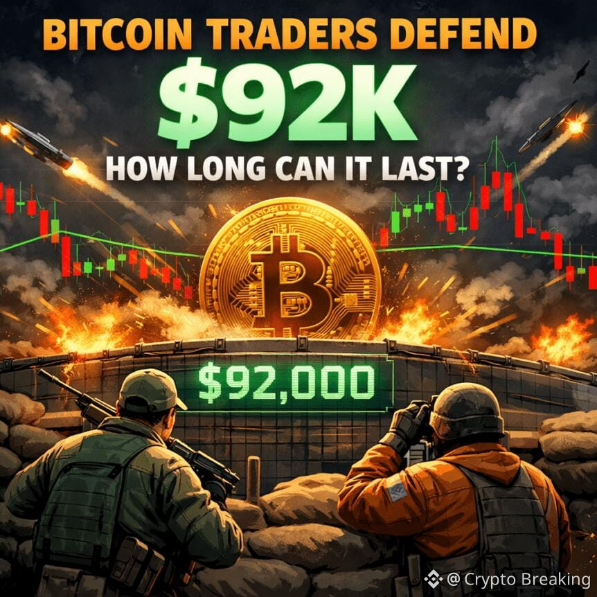 Bitcoin Traders Defend $92k—how Long Can It Last?