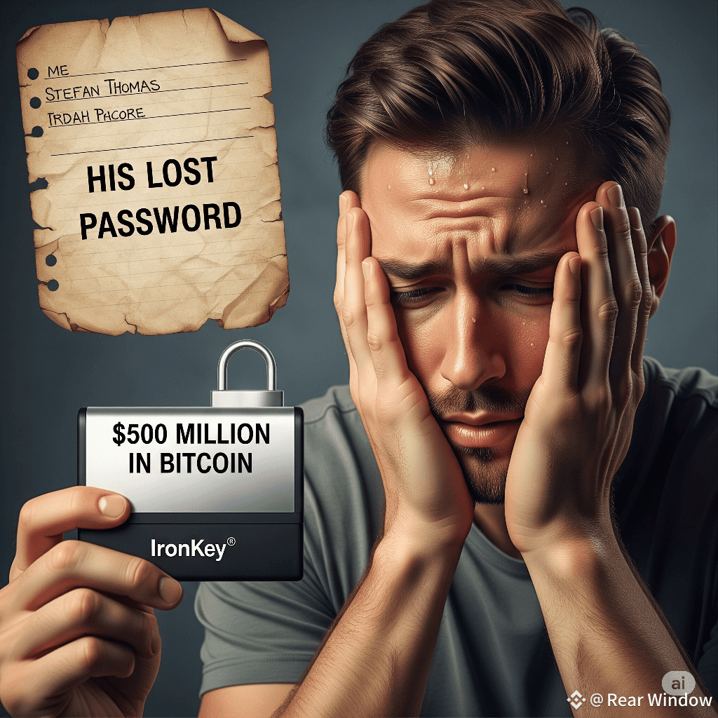 The $500 Million Password: One Man, Two Guesses, and a | Rear Window on  Binance Square