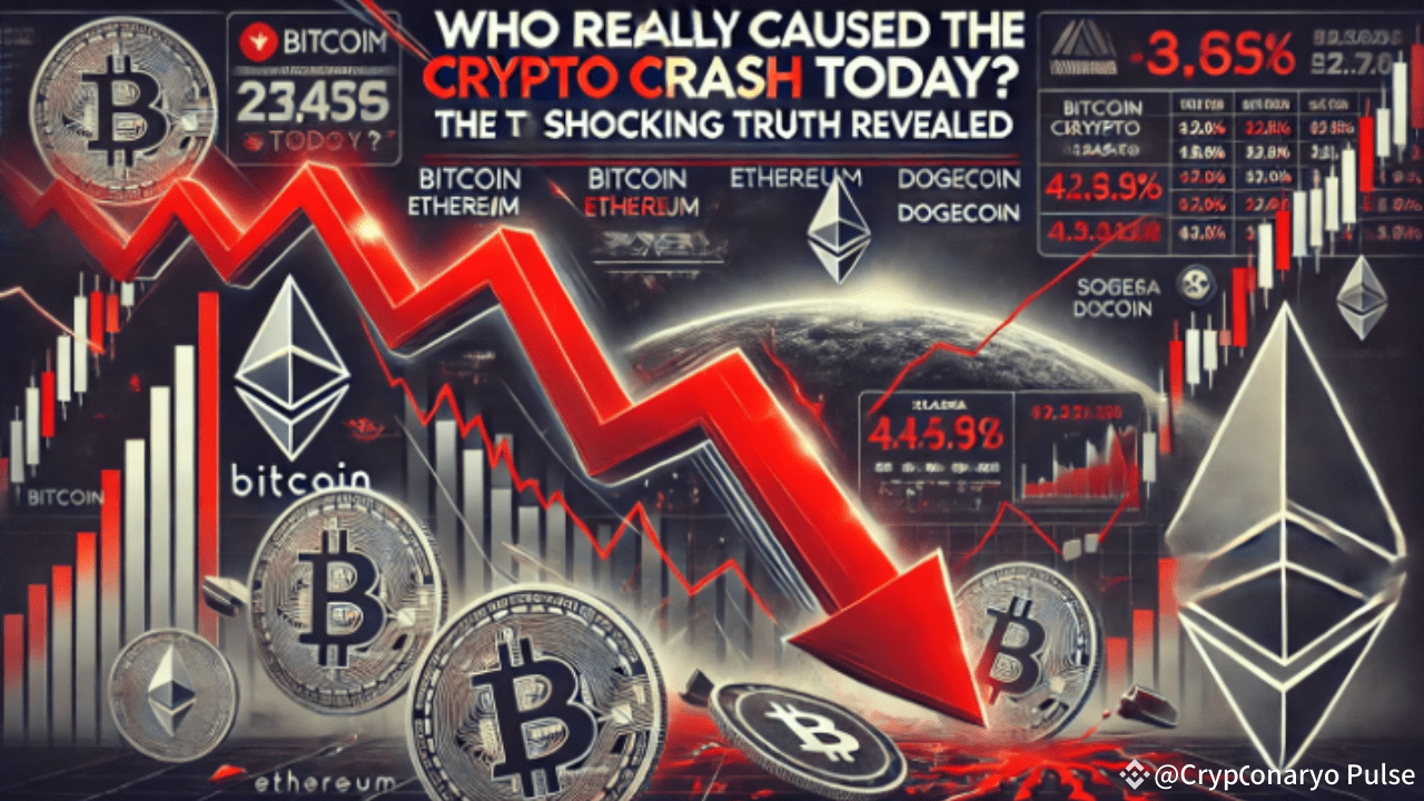 Indovina Chi HA DAVVERO Causato Il Crollo delle Criptovalute Oggi? La  Shockante Verità Rivelata! | Cryptonaryo Pulse su Binance Square