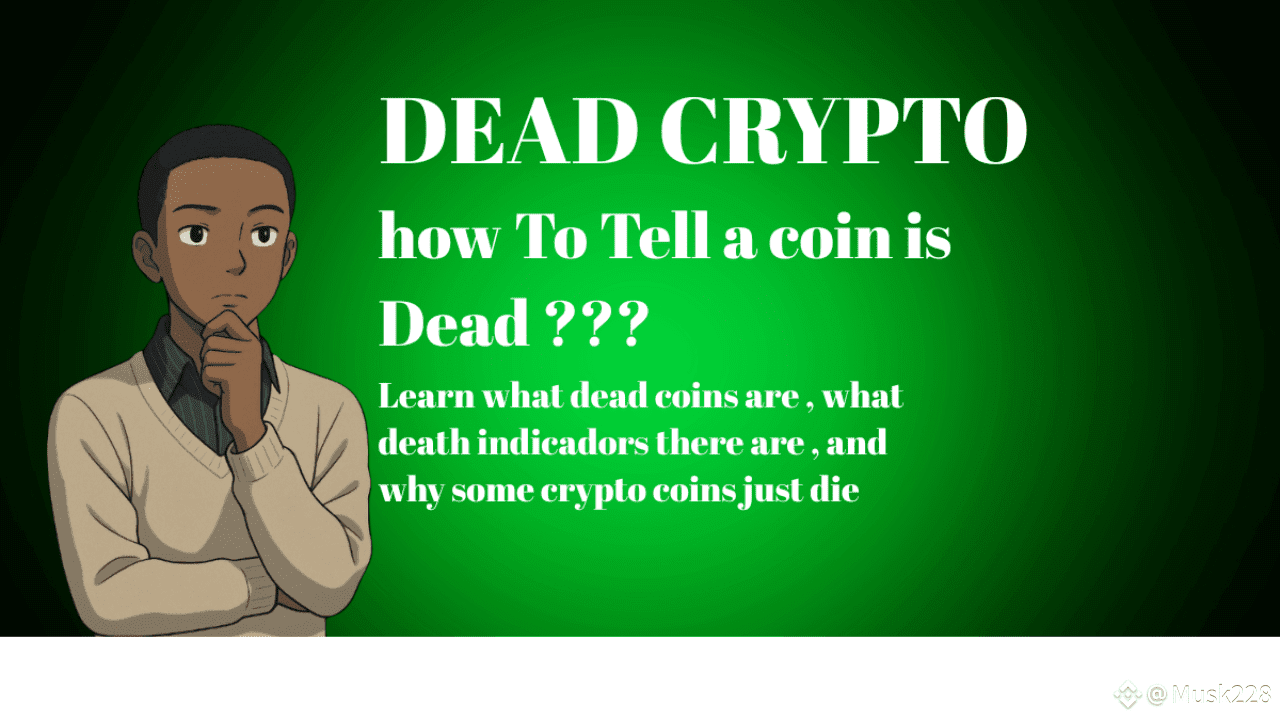 Dead Crypto: Understanding the Coins that the Market Has Already Forgotten  | Alidou Aboubacar on Binance Square