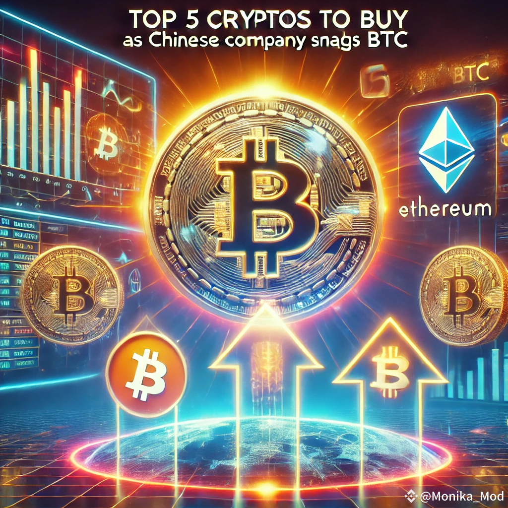 Top 5 Cryptos to Buy as Chinese Company Snags BTC 🪙🚀💥